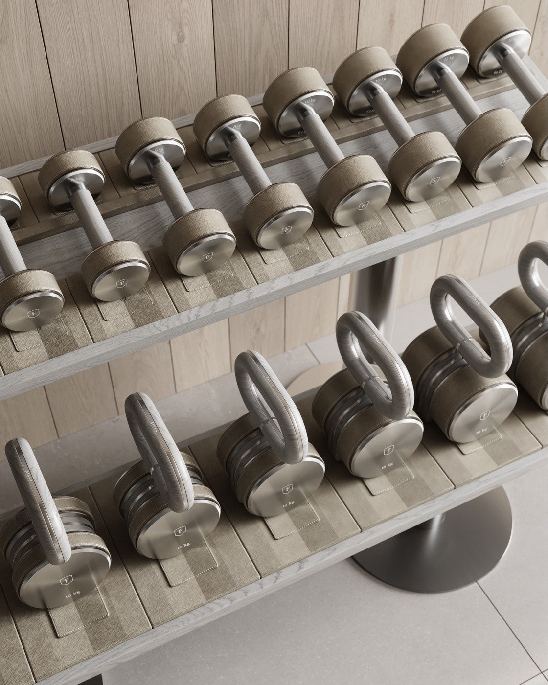 Fysik Horizontal 2 Tier Combo Rack by FYSIK — supplier detail or room view 3; representative finish