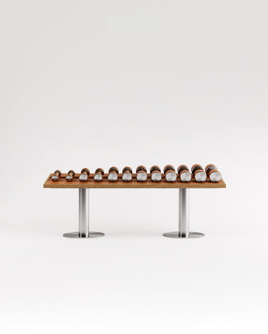 Fysik Horizontal Dumbbell Rack by FYSIK — supplier studio product view; representative finish