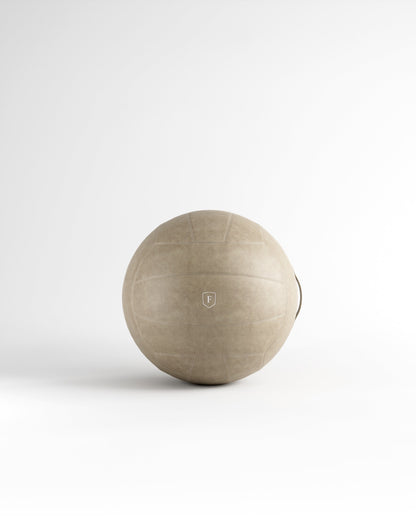 Lom Leather Fitness Ball by FYSIK — supplier studio product view; representative finish