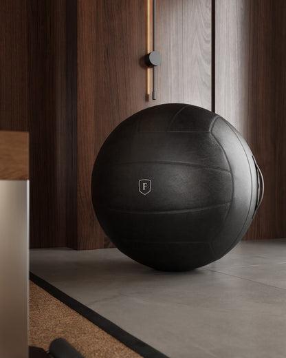 Lom Leather Fitness Ball by FYSIK — supplier detail or room view 3; representative finish
