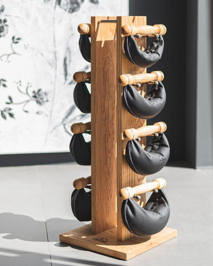 NOHRD SwingTower with leather SwingBells in an interior