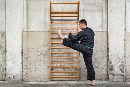 NOHRD WallBars demonstrated during a bodyweight exercise