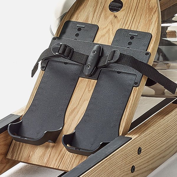 WaterRower Original adjustable footpads and straps