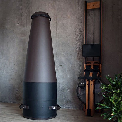YA’Fi boxing tower vegan-leather upholstery in an interior