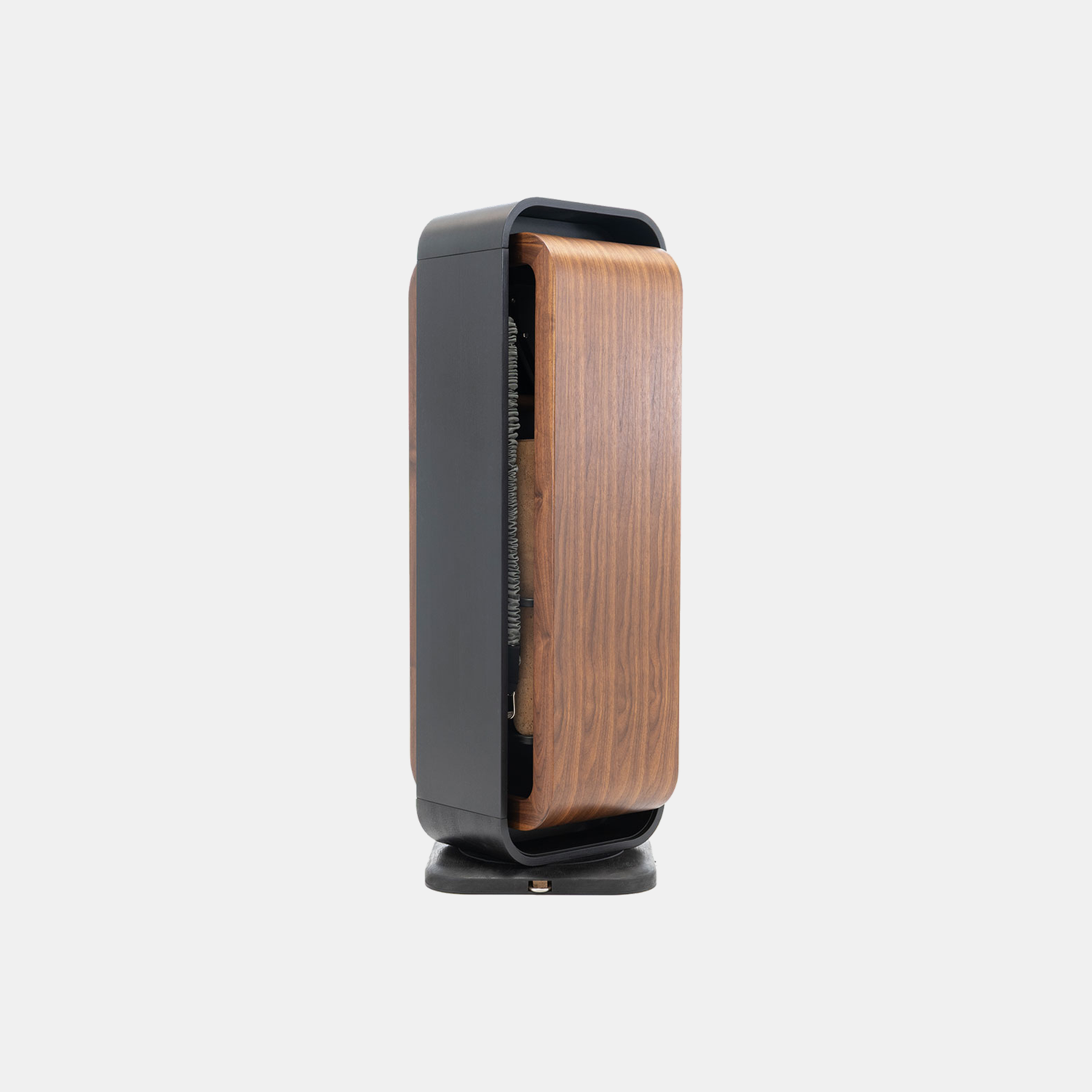 StepTower - Walnut angled zoomed grey