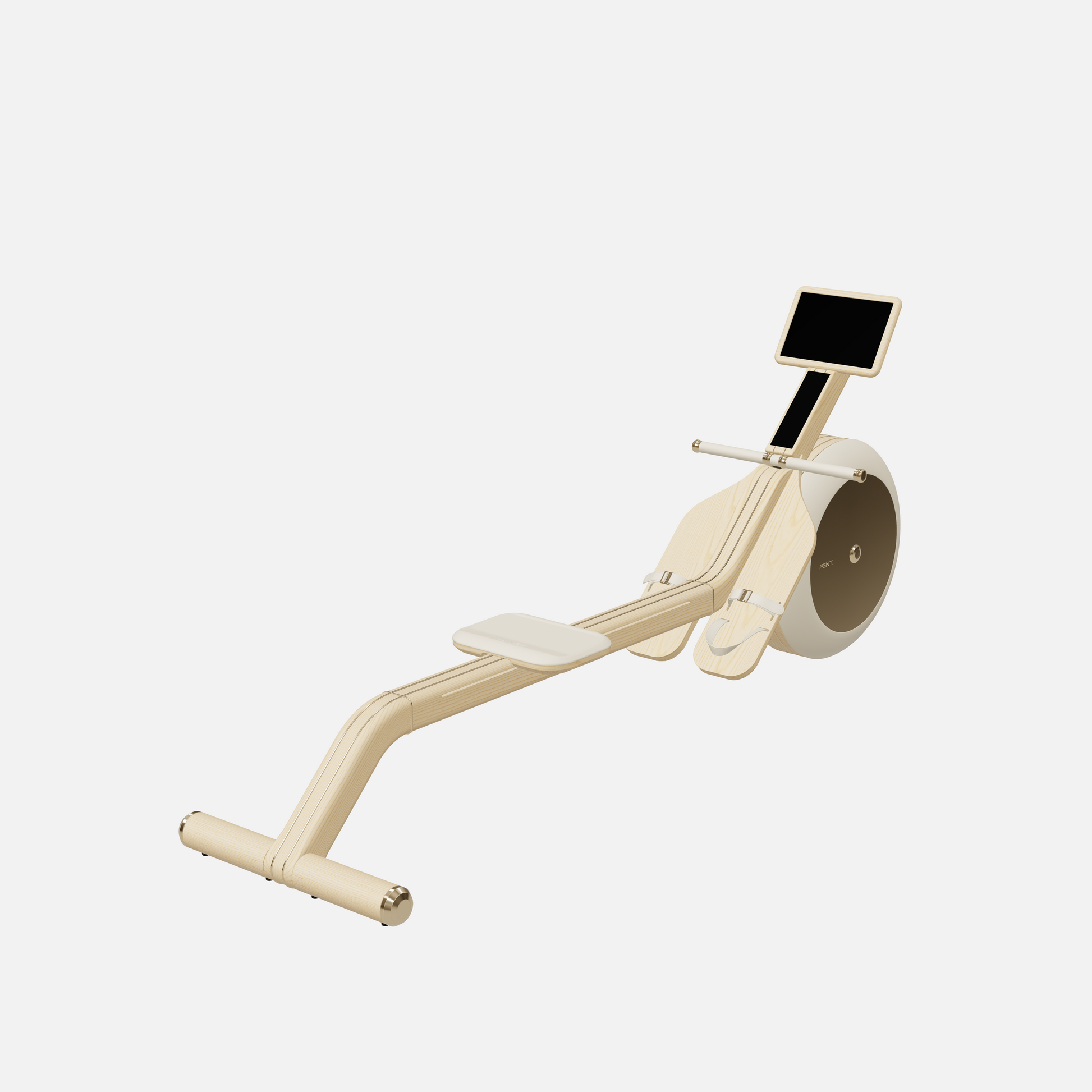 Varta Magnetic Rowing Ergometer — Gold, Natural Ash, Beige