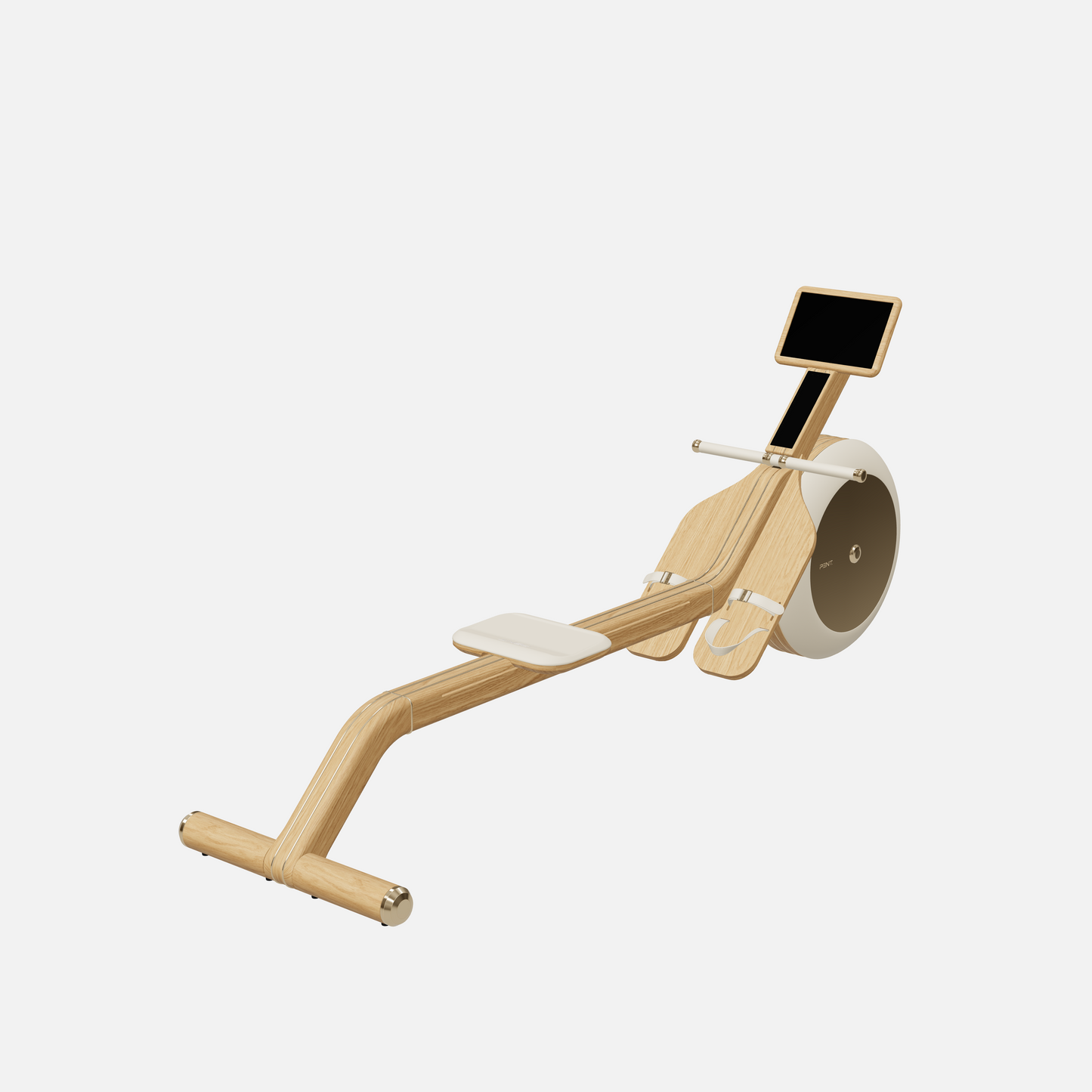Varta Magnetic Rowing Ergometer — Gold, Natural Oak, Beige