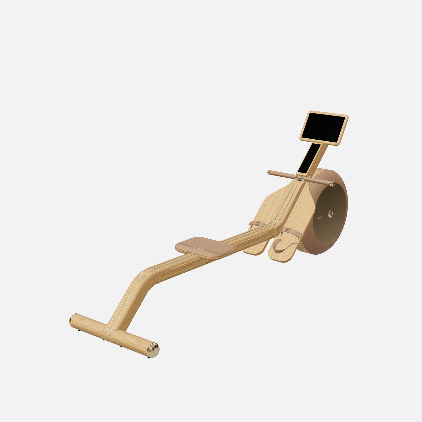 Varta Magnetic Rowing Ergometer — Gold, Natural Oak, Brown