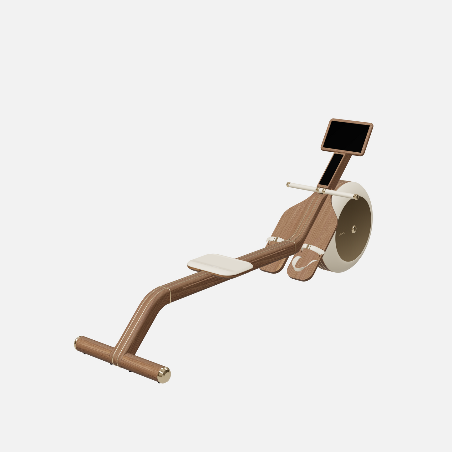 Varta Magnetic Rowing Ergometer — Gold, Natural Walnut, Beige