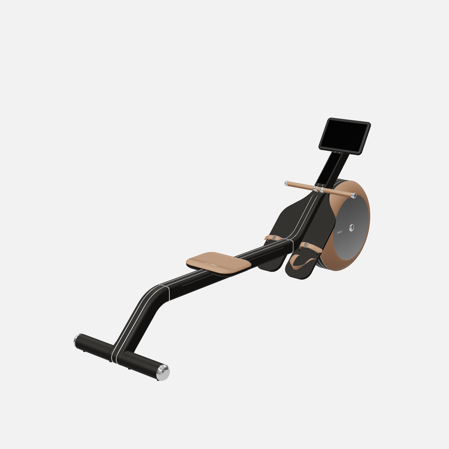 Varta Magnetic Rowing Ergometer — Stainless Steel, Black Ash, Brown