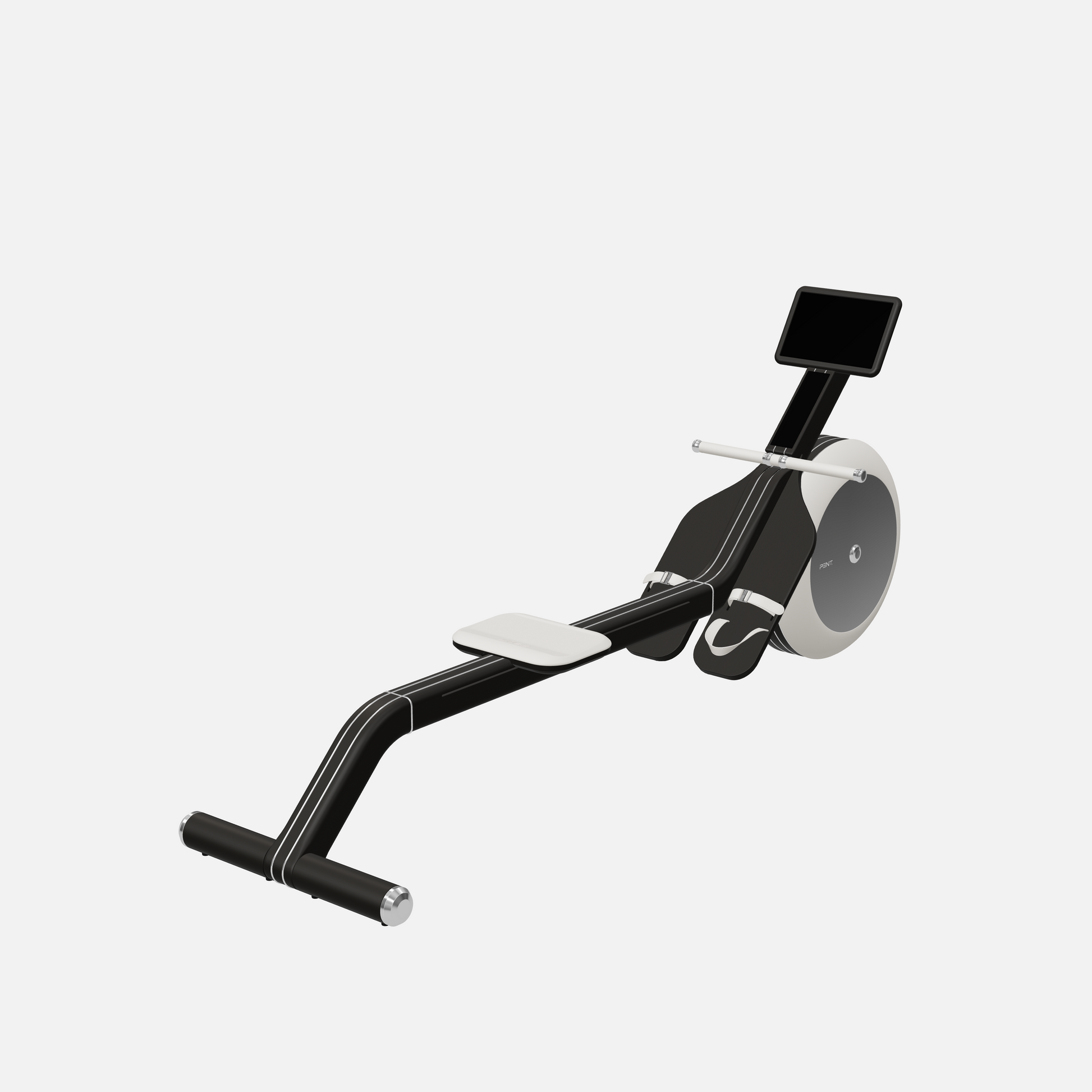 Varta Magnetic Rowing Ergometer — Stainless Steel, Black Ash, White