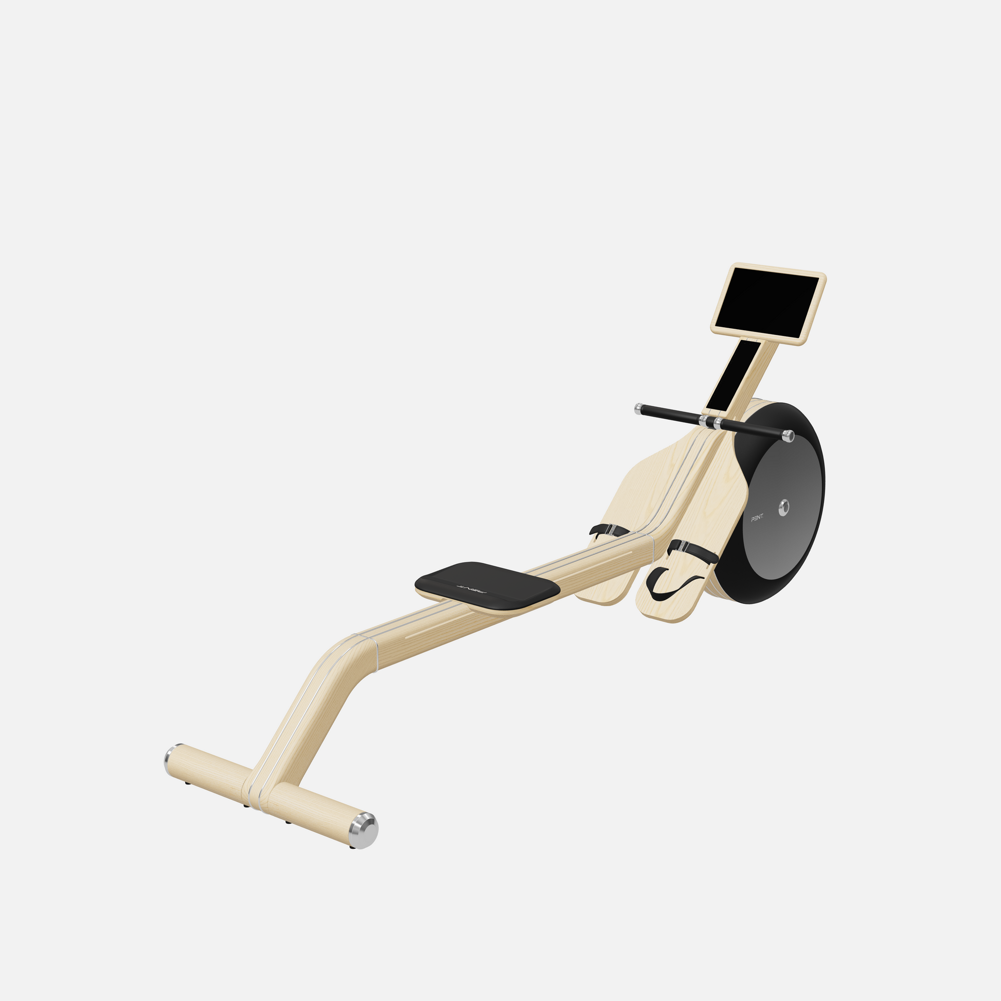 Varta Magnetic Rowing Ergometer — Stainless Steel, Natural Ash, Black