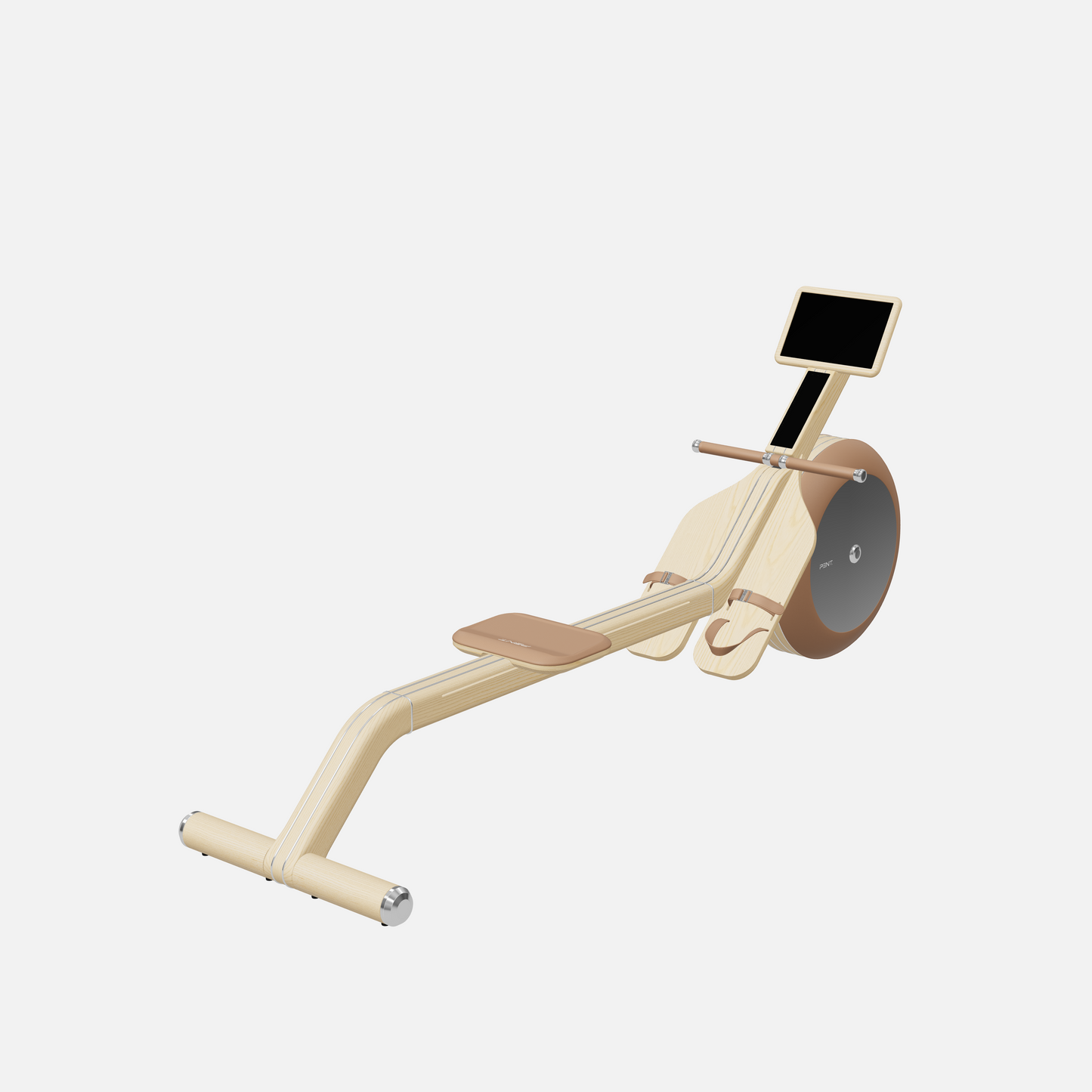 Varta Magnetic Rowing Ergometer — Stainless Steel, Natural Ash, Brown