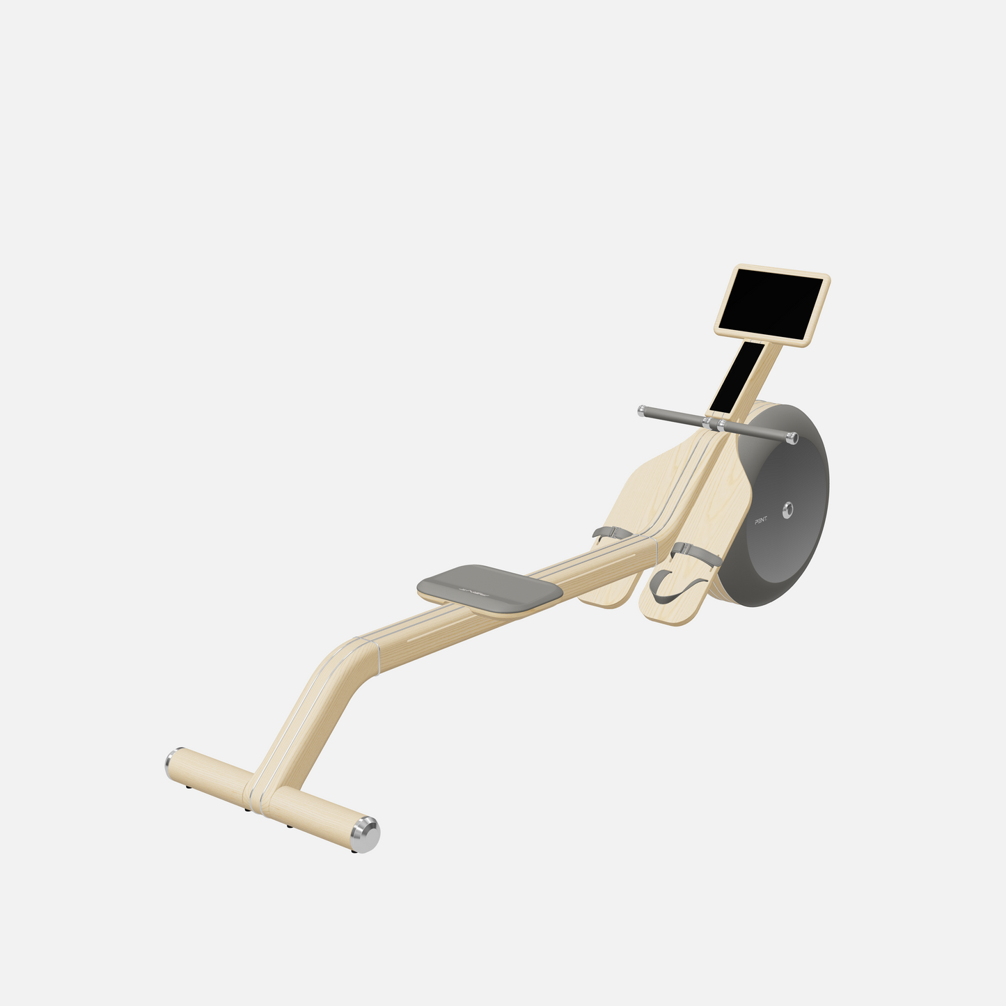 Varta Magnetic Rowing Ergometer — Stainless Steel, Natural Ash, Grey