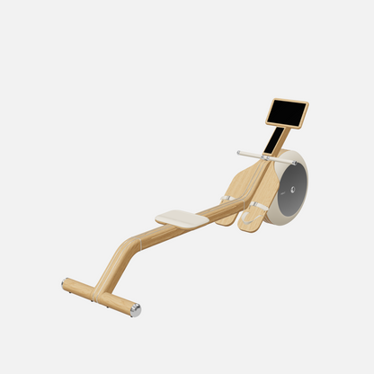 Varta Magnetic Rowing Ergometer — Stainless Steel, Natural Oak, Beige