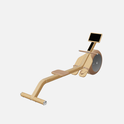 Varta Magnetic Rowing Ergometer — Stainless Steel, Natural Oak, Brown