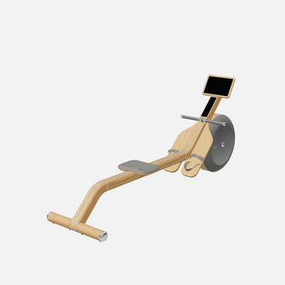 Varta Magnetic Rowing Ergometer — Stainless Steel, Natural Oak, Grey