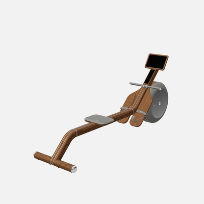 Varta Magnetic Rowing Ergometer — Stainless Steel, Walnut Ash, Grey