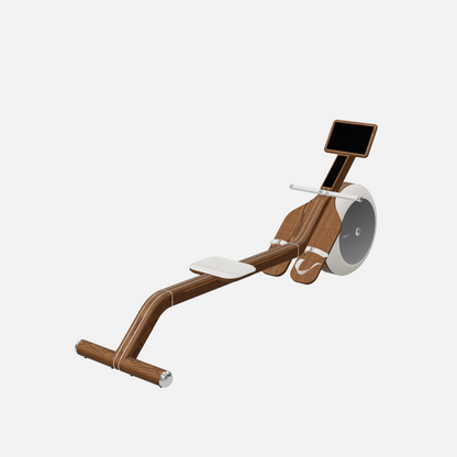 Varta Magnetic Rowing Ergometer — Stainless Steel, Walnut Ash, White